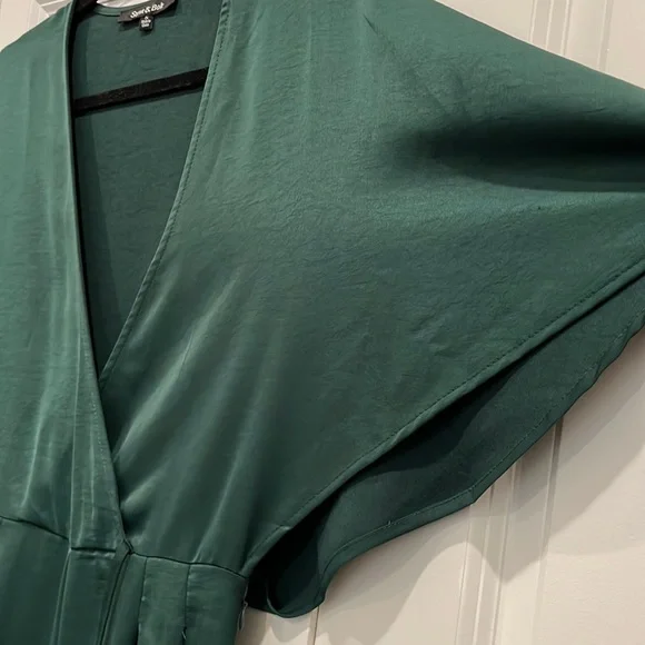 🛑SOLD🛑 Strut & Bolt Satin Wrap Jumpsuit - Picture 7 of 11